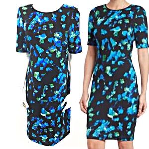 ANDREW MARC Black Stretch Sheath Dress, BRAND NEW WITH TAGS